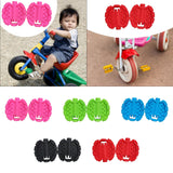 Maxbell 2Pcs Kids Bike Pedals Boys Girls Upgraded Parts Toddler Tricycle Foot Pedals Pink