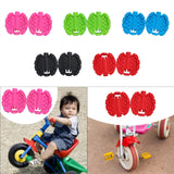 Maxbell 2Pcs Kids Bike Pedals Boys Girls Upgraded Parts Toddler Tricycle Foot Pedals Pink
