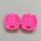 Maxbell 2Pcs Kids Bike Pedals Boys Girls Upgraded Parts Toddler Tricycle Foot Pedals Pink