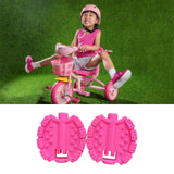 Maxbell 2Pcs Kids Bike Pedals Boys Girls Upgraded Parts Toddler Tricycle Foot Pedals Pink