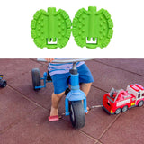 Maxbell 2Pcs Kids Bike Pedals Boys Girls Upgraded Parts Toddler Tricycle Foot Pedals Green