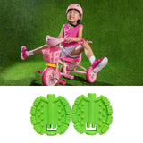 Maxbell 2Pcs Kids Bike Pedals Boys Girls Upgraded Parts Toddler Tricycle Foot Pedals Green