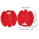 Maxbell 2Pcs Kids Bike Pedals Boys Girls Upgraded Parts Toddler Tricycle Foot Pedals Red