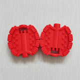 Maxbell 2Pcs Kids Bike Pedals Boys Girls Upgraded Parts Toddler Tricycle Foot Pedals Red