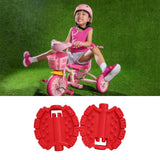 Maxbell 2Pcs Kids Bike Pedals Boys Girls Upgraded Parts Toddler Tricycle Foot Pedals Red