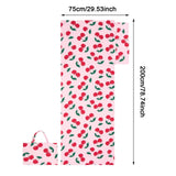 Maxbell Beach Chair Cover Soft Practical Lounge Chair Cover for Travel Summer Garden pink