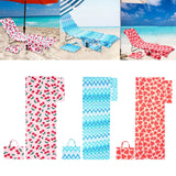 Maxbell Beach Chair Cover Soft Practical Lounge Chair Cover for Travel Summer Garden pink