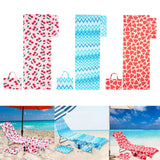 Maxbell Beach Chair Cover Soft Practical Lounge Chair Cover for Travel Summer Garden pink