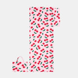 Maxbell Beach Chair Cover Soft Practical Lounge Chair Cover for Travel Summer Garden pink