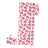 Maxbell Beach Chair Cover Soft Practical Lounge Chair Cover for Travel Summer Garden pink