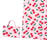 Maxbell Beach Chair Cover Soft Practical Lounge Chair Cover for Travel Summer Garden pink