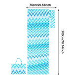 Maxbell Beach Chair Cover Soft Practical Lounge Chair Cover for Travel Summer Garden blue