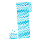 Maxbell Beach Chair Cover Soft Practical Lounge Chair Cover for Travel Summer Garden blue