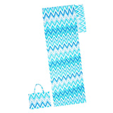 Maxbell Beach Chair Cover Soft Practical Lounge Chair Cover for Travel Summer Garden blue