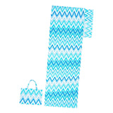 Maxbell Beach Chair Cover Soft Practical Lounge Chair Cover for Travel Summer Garden blue