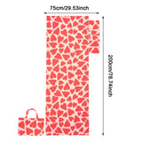 Maxbell Beach Chair Cover Soft Practical Lounge Chair Cover for Travel Summer Garden red