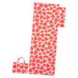 Maxbell Beach Chair Cover Soft Practical Lounge Chair Cover for Travel Summer Garden red