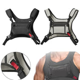 Maxbell Chest Rig Bag Holder Streetwear Utility Front Pack for Cycling Picnic Hiking black