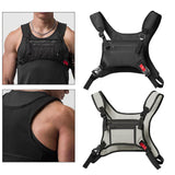 Maxbell Chest Rig Bag Holder Streetwear Utility Front Pack for Cycling Picnic Hiking black