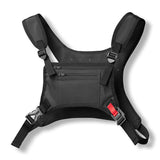 Maxbell Chest Rig Bag Holder Streetwear Utility Front Pack for Cycling Picnic Hiking black