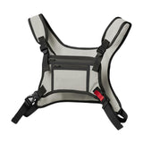 Maxbell Chest Rig Bag Holder Streetwear Utility Front Pack for Cycling Picnic Hiking gray