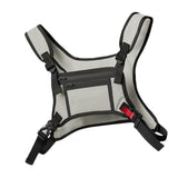 Maxbell Chest Rig Bag Holder Streetwear Utility Front Pack for Cycling Picnic Hiking gray