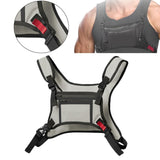 Maxbell Chest Rig Bag Holder Streetwear Utility Front Pack for Cycling Picnic Hiking gray