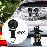Maxbell 4x Shower Hooks Suction Tie Down Suction Cup for SUV Outdoor Activities Boat