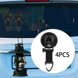 Maxbell 4x Shower Hooks Suction Tie Down Suction Cup for SUV Outdoor Activities Boat