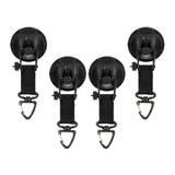Maxbell 4 Pieces Shower Hooks Suction 360° Rotatable Camp Accessories for RV Camping