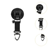 Maxbell 4 Pieces Shower Hooks Suction 360° Rotatable Camp Accessories for RV Camping