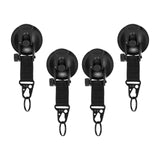 Maxbell 4Pcs Vacuum Suction Cup Hooks Supplies for  Car Camping Outdoor Activities