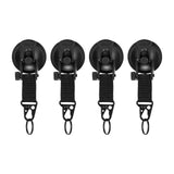 Maxbell 4Pcs Vacuum Suction Cup Hooks Supplies for  Car Camping Outdoor Activities