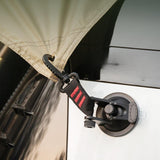 Maxbell 4Pcs Vacuum Suction Cup Hooks Supplies for  Car Camping Outdoor Activities