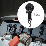 Maxbell 4Pcs Vacuum Suction Cup Hooks Supplies for  Car Camping Outdoor Activities
