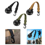 Maxbell Adjustable RV Door Retainer Strap Accessory Lightweight Silicone Suction Cup Black