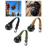 Maxbell Adjustable RV Door Retainer Strap Accessory Lightweight Silicone Suction Cup Black