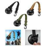 Maxbell Adjustable RV Door Retainer Strap Accessory Lightweight Silicone Suction Cup Black