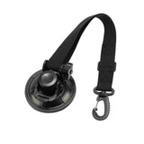 Maxbell Adjustable RV Door Retainer Strap Accessory Lightweight Silicone Suction Cup Black