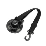 Maxbell Adjustable RV Door Retainer Strap Accessory Lightweight Silicone Suction Cup Black