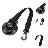 Maxbell Adjustable RV Door Retainer Strap Accessory Lightweight Silicone Suction Cup Black