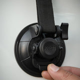 Maxbell Adjustable RV Door Retainer Strap Accessory Lightweight Silicone Suction Cup Black