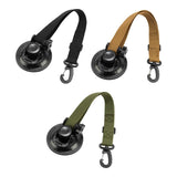 Maxbell Adjustable RV Door Retainer Strap Accessory Lightweight Silicone Suction Cup Black