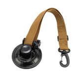 Maxbell Adjustable RV Door Retainer Strap Accessory Lightweight Silicone Suction Cup Khaki