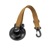 Maxbell Adjustable RV Door Retainer Strap Accessory Lightweight Silicone Suction Cup Khaki