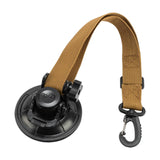 Maxbell Adjustable RV Door Retainer Strap Accessory Lightweight Silicone Suction Cup Khaki