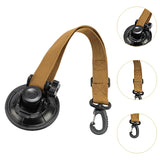 Maxbell Adjustable RV Door Retainer Strap Accessory Lightweight Silicone Suction Cup Khaki