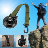 Maxbell Adjustable RV Door Retainer Strap Accessory Lightweight Silicone Suction Cup Green