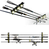 Maxbell Fishing Rod Holder for Garage Equipment Horizontal Soft Fishing Pole Holders