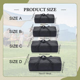 Maxbell Camping Storage Bag with Handles Multipurpose Sturdy Zipper Closure Tent Bag 59cmx19cmx19cm